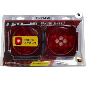 HOPKINS LED Trailer Light Kit with Integrated Back Up Light Red Model C7425 New